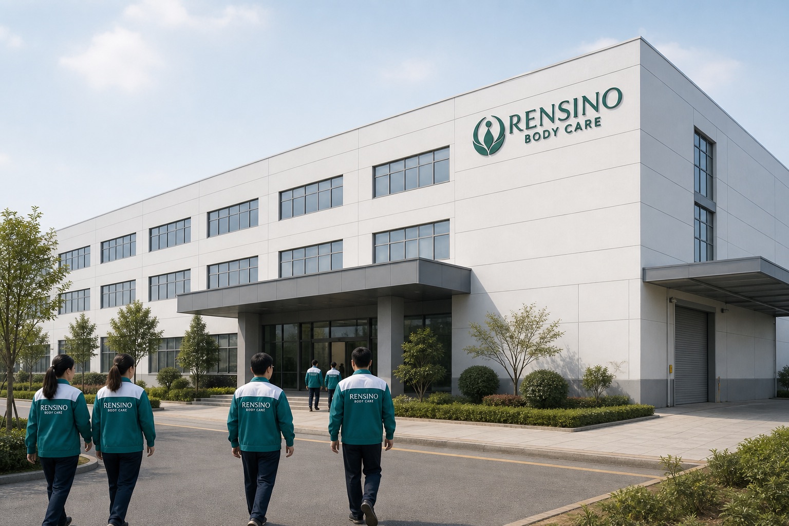 Rensino modern body care manufacturing facility in China