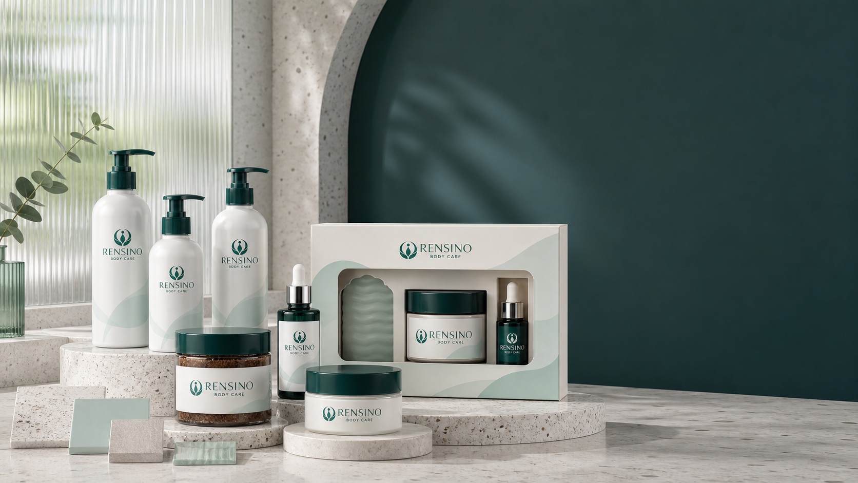 Rensino OEM and ODM customizable body care packaging family
