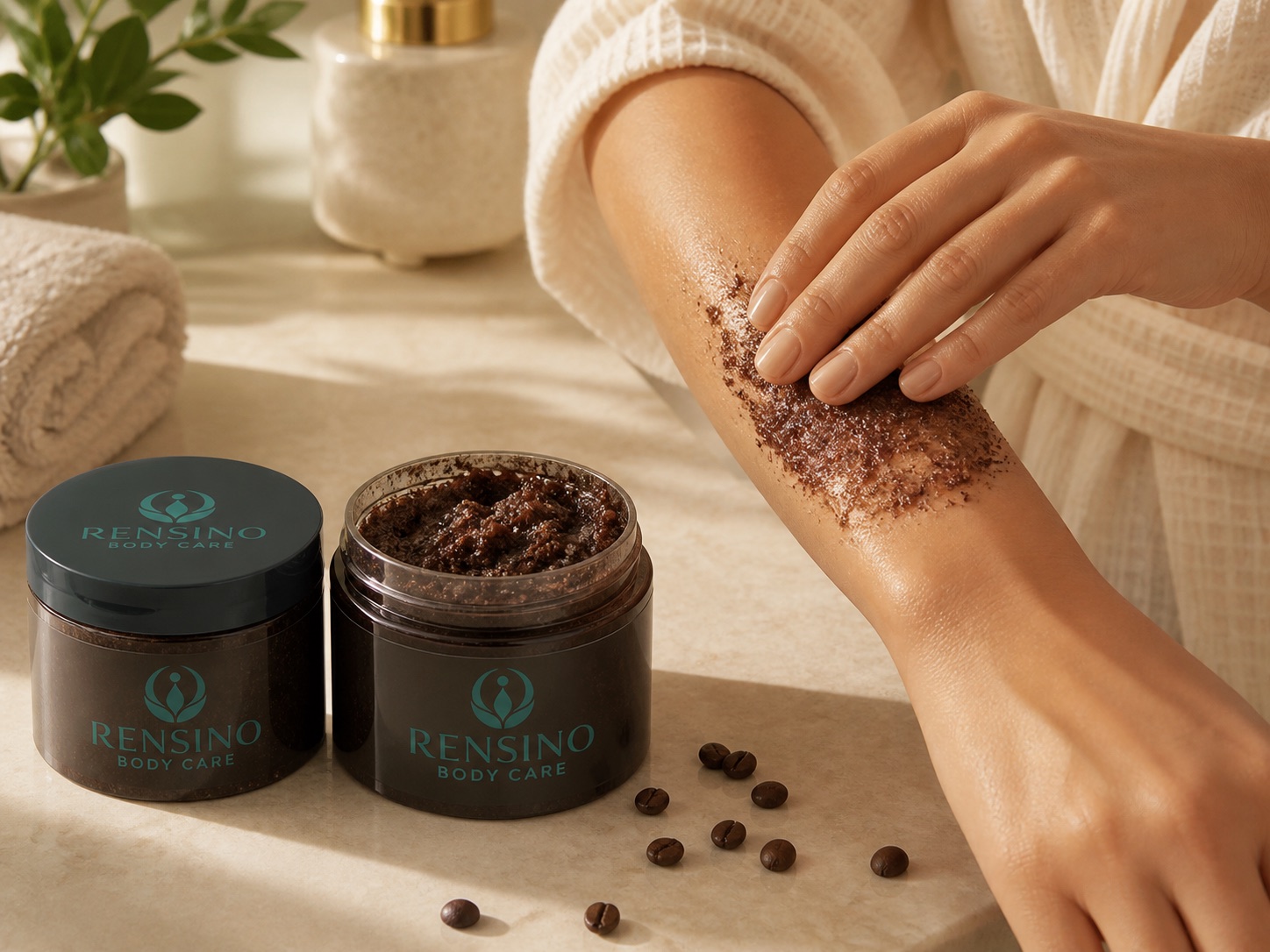 Rensino coffee body scrub ritual