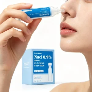 0.9% Sodium Chloride Water Saline Solution for Daily Care for Nasal Rinse Wound Wash Skin Cleansing