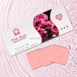 1.1 lb Customized Block Hard Wax Beeswax Face Body Hair Removal No Redness OEM 500g Pink Rosy