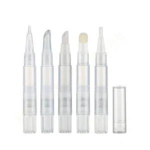 1.4ml 100pcs Mini Empty Cosmetic Packaging Plastic PP Twist Pen with Labeling for Skin Care and Makeup Tools