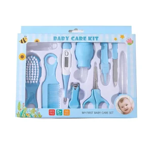 10 Piece Set Baby Care Tools Plastic Baby Nail Clippers Toothbrush Comb Brush for Nail Care Hair Removal