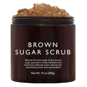 10 oz Moisturizing and Exfoliating Body Face Hand Foot Scrub Fights Acne Brown Sugar Body Scrub