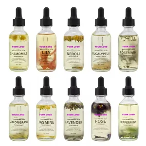 100% Natural Calming Soothing Essential Oil for Relaxation Skin Hydration & Stress Relief Lavender Chamomile & Peppermint Oil