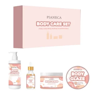 100% Natural Organic Skin Care Private Label Moisturize and Lighten Skin Tone Body Glaze Body Oil Body Care Set