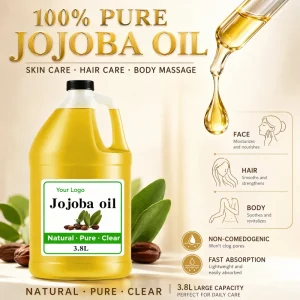 100% Natural Pure Organic Cold Pressed Castor Oil High Quality Carrier Oil for Hair Growth and Skin Care 1kg Bulk OEM ODM