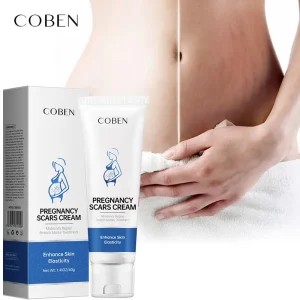 100% Natural Vegan Anti Postpartum Acne Scar Maternity Skin Care Removal Stretch Mark Cream for Tummy Boobs Hips and Thighs