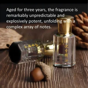 100% Pure Agarwood Essential Oil Herbal Nourishing Soothing Oud Oil Supercritical Extraction for All Skin Types