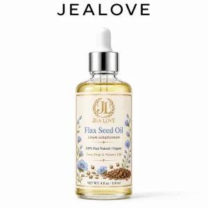 100% Pure Flax Seed Essential Oil Cold Pressed Carrier Oil for All Skin Types and Massage