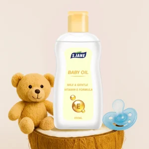 100% Pure Natural Organic Baby Oil Carrier Oil for Body Skin Hair Care Vitamin E Fresh Fragrance 200ml Bottle
