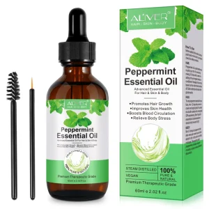 100% Pure Natural Organic Peppermint Essential Oil for Hair Growth Improves Skin Health Relieve Body Stress