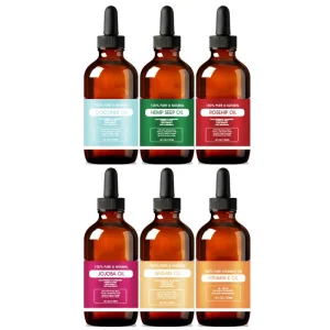 100% Pure Organic Jojoba Essential Oil with Sweet Odor Cold Pressed Carrier for Hair Face Skin