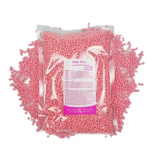 1000g Hard Wax Depilatory for Face Bikini Legs and Underarms with Aloe Milk Honey Lemon Scent