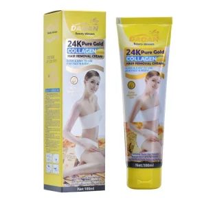 100ML DAQAN 24K Gold Hair Removal Cream Ready to Ship Gentle Smooth Skin Fast Acting Formula Soothing Collagen Cream