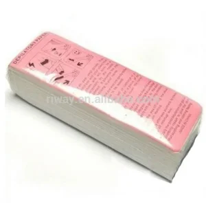 100cts Hair Removal Depilatory Wax Strips Shrink Pack or Paper Box or Custom Desgin CE ISO9001