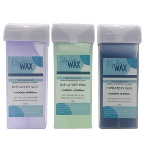 100g Hydrogenated Resin Painless Sticky Roll Wax Cartridge OEM ODM Accepted 15 Flavors Beauty Personal Care