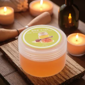 100g Lemon Scented Sugar & Water Based Rosin Depilatory Wax for Face Legs & Body Hair Removal Salon Use Easy Dry