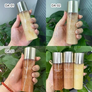 100ml Pure Natural Ingredients Body Shimmer Oil Factory Developed Party Perfume with Glitter Effect
