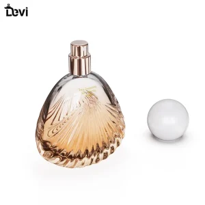 100ml Round Flat Empty Perfume Glass Bottles Elegant Cap Design Packed in Cartons