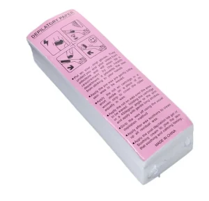 100pcs Disposable 100% Cotton Depilatory Wax Papers Hair Removal Waxing Strips