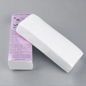 100pcs Disposable Hair Removal Waxing Strips Depilatory Wax Papers Non Woven Fabric Wax Paper