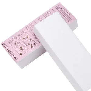 100pcs Disposable Non-Woven Fabric Polyester Wax Strips 7cm*20cm for Hair Removal Depilatory Wax Papers