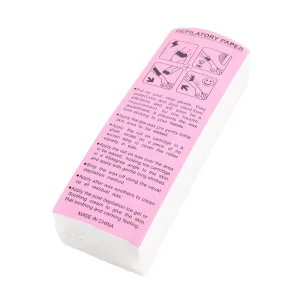 100pcs Disposable Nonwoven Fabric Rayon Strips for Hair Removal and Waxing Depilatory Wax Papers