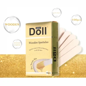 100pcs High-Quality Birch Wood Made Stick Wooden Waxing Spatula for Depilatory Wax