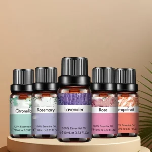 10ml 0.33oz Pure Bulk Natural Premium Grade Essential Oil for Skin Care Massage Aroma