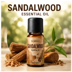 10ml Pure Natural Sandalwood Essential Oil Nourishes the Skin and Improves Sleep Suitable for Skincare and Home Aromatherapy