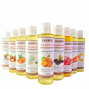 11 Types Coconut Carrot Seed Vitamin C Rosehip Tea Tree Argan Papaya Turmeric Jojoba Carrier Oil Body Massage Oil