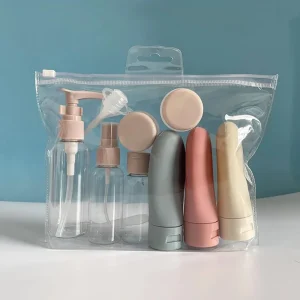 11pcs Plastic Refillable Travel Bottle Sets Portable Essence Shampoo Shower Gel Bottles Portable Liquid Dispensers Bottle
