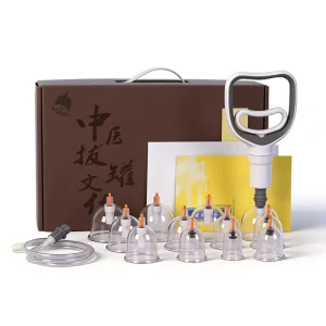 12 Piece Plastic Vacuum Magnetic Cupping Therapy Kit CE Certified Lifetime Warranty Pain Relief Fatigue Relief Benefits Body