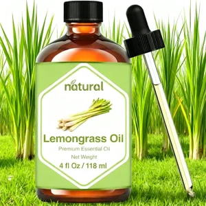 120ML Lemongrass Essential Oil 100% Nateral Lemon Grass Essential Oil for Skincare Massage Aroma Diffuser Candle