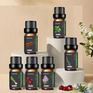 12pcs Box Organic Lavender Oil Tea Tree Rose Lemon Orange 100% Pure Natural Aromatherapy Diffuser Essential Oil Set