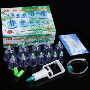 12pcs Cans Set Vacuum Cuppings Suction Therapy Device Body Massager Kit Household Cupping Tool Sets