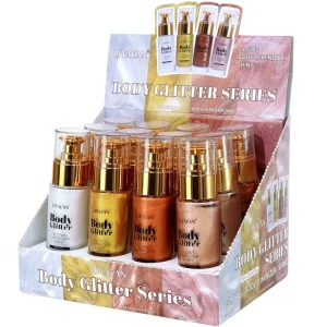 12pcs box Face Highlighter Luminizer Makeup Body Shiny Glitter Liquid Shimmer Oil