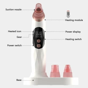 1491 Standing Commercial Home Use Portable 5W Warm ABS Acne White Blackhead Vacuum Remover Facial Nose Spot Pore Cleaner 1 Year