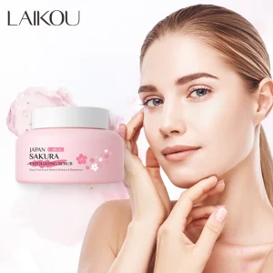 2 In 1 Japan Sakura Exfoliating Scrub 100g Korean Facial Scrubs Nourish Skin Cream
