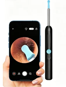 2 in 1 Electric Ear Wax Remover Nose Hair Trimmer App Support AI Smart Visual Ear Wax Cleanser