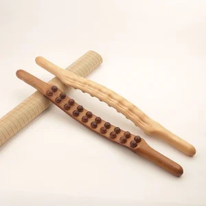 20 Bead Rolling Stick Massage Stick Beauty Salon Household Beech Double Row Bead Scraping