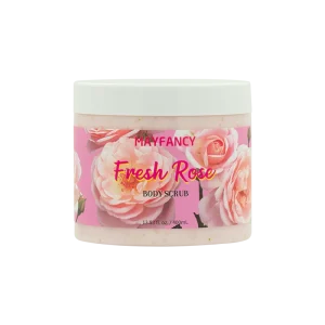 200ml Fresh Rose Exfoliating Body Polish Scrub Moisturizing Fruit Bath Salt Scrub Normal Dry Skin Body Skin Care Scrub