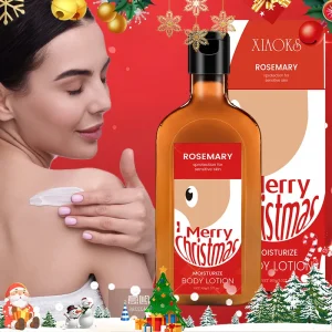 200ml Herbal Body Lotion Vitamin C Kojic Acid Milk Moisturizing Lightening Nourishing Floral Scent for Daily Use Christmas Gift