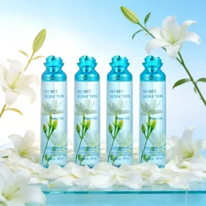 236ML Water Lily Fragrance Mist Soothing Long Lasting Fresh Feminine Scent Spray for Daily Use