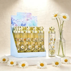 236ML Women’s Perfume Spray Long Lasting Fresh Daisy Floral Fragrance Mist with Elegant Gold Chic Lid