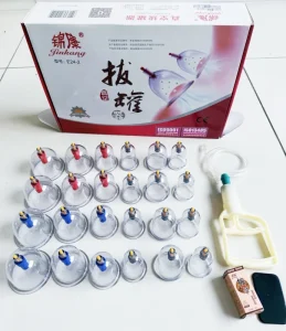 24 Cup Hijama Cupping Set Vacuum Suction Massage Cups Full Body Therapy Tools