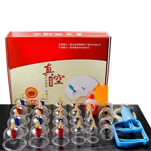 24 Sets Medical Body Chinese Hijama Butt Massage Cupping Machine Cupping Set 24 Pcs for Hijama