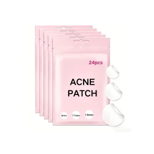 24Pcs Hydrocolloid Invisible Pimple Acne Patches with Tea Tree Salicylic Acid Waterproof Breathable