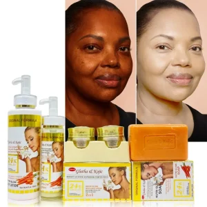 24k Gold Collagen Skin Care Set Gluta White Anti-tache Radiant Whitening Serum Body Lotion SkinCare Set